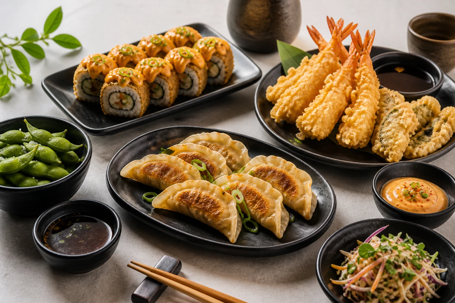 Warm side dishes and appetizers presented for delivery upsell